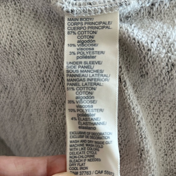 2X Heathered Gray Cowl Neck Long Sleeve Rafaella Women's Sweatshirt NWOT - Picture 5 of 7